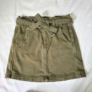 American Eagle Olive Green High Rise Skirt With Tie Size 4